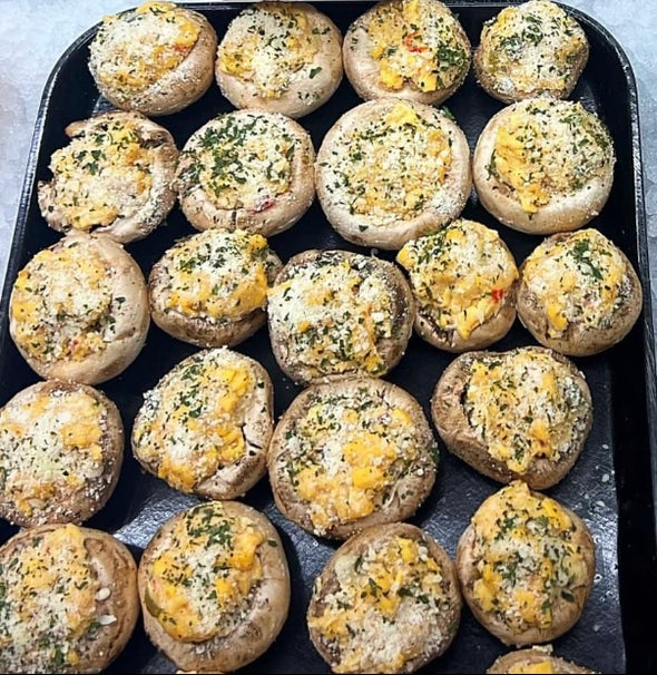 Crab Stuffed Bella Mushrooms