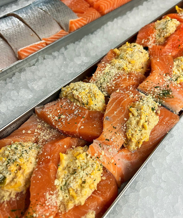 Crab Stuffed Salmon