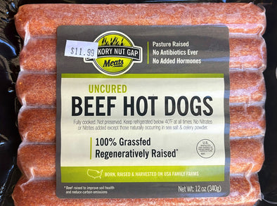 100% Grassfed Uncured Hotdogs